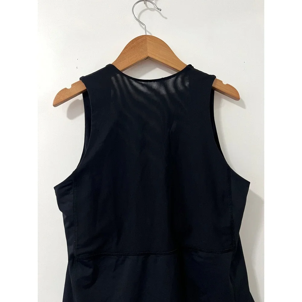 Lululemon Black Sleeveless Wrap Front Tank Top Womens Size 8 Athleisure Workout
